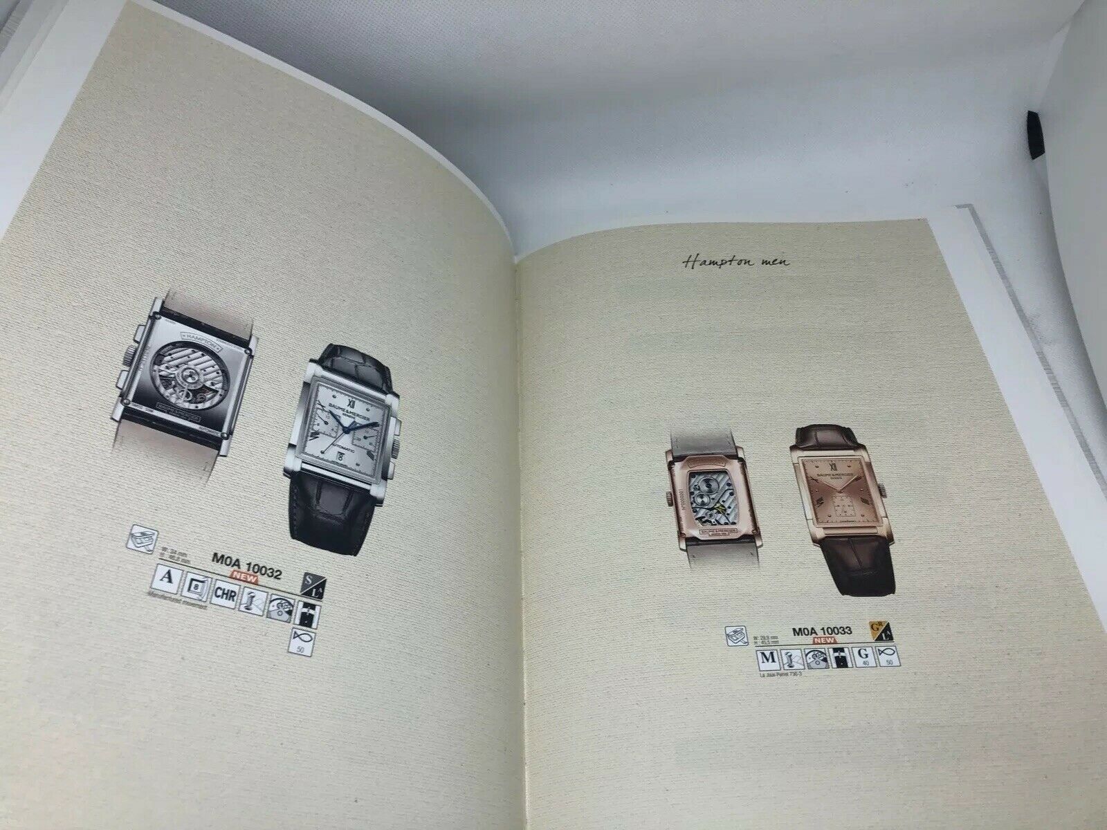 Baume Mercier Hampton Manual Guide Hardcover Book 2011 Price List