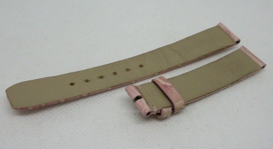 Baume Mercier 15mm Pink Alligator Strap OEM Genuine