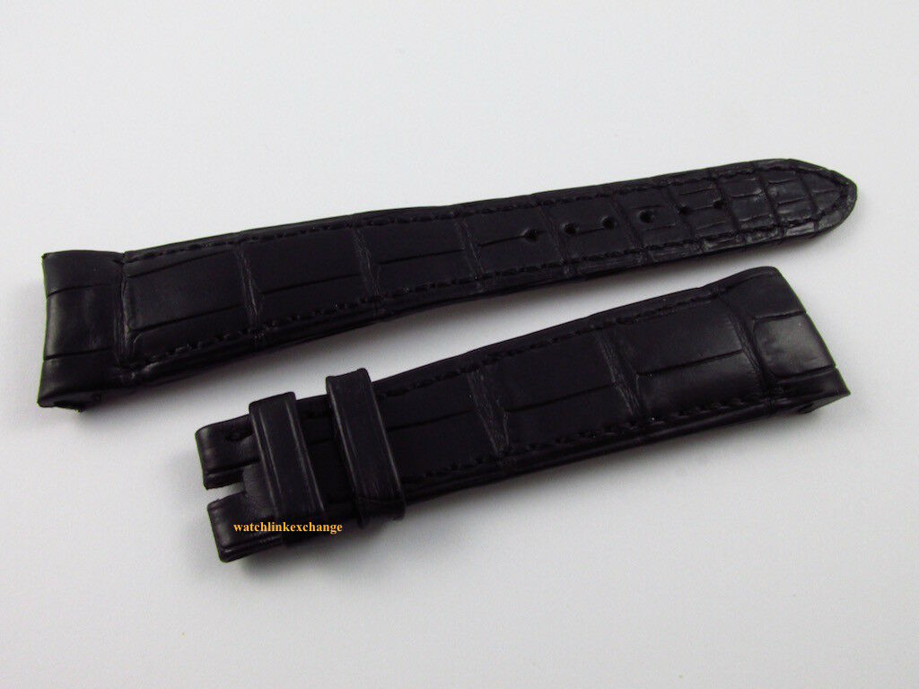 New Harry Winston 21mm Black Alligator Strap OEM