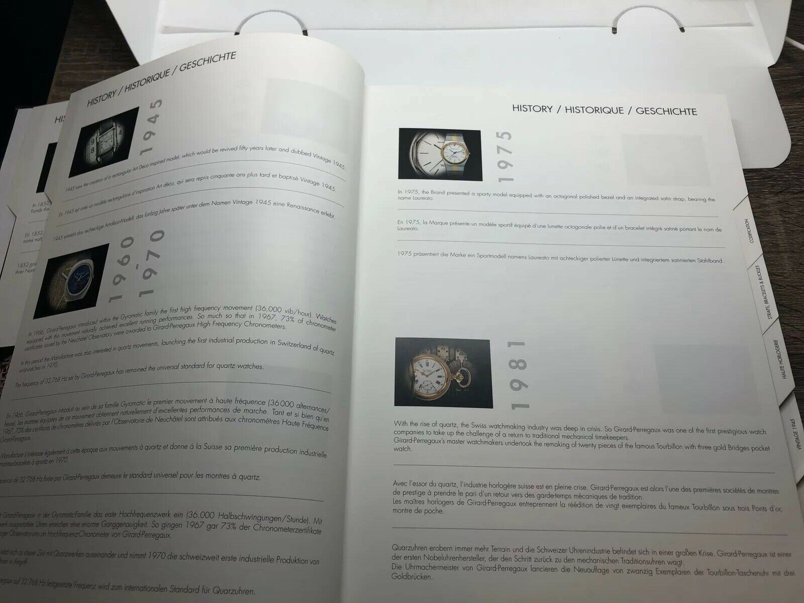 Girard Perregaux Watch Book Catalog Hardcover Complete Collection 2011 2012 Rare