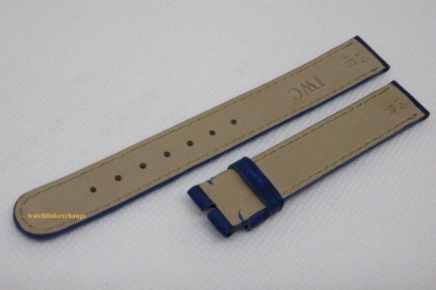 New IWC 14mm Blue Alligator Strap OEM