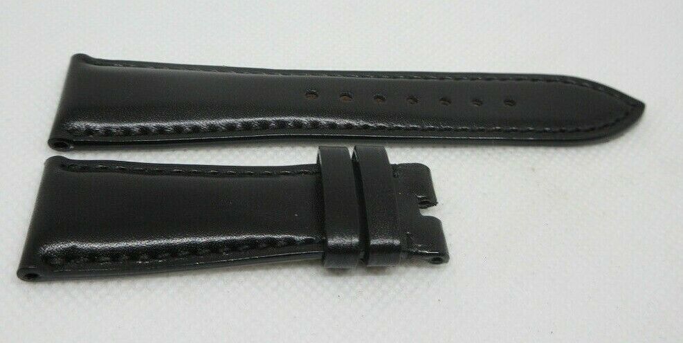 New Bell & Ross 22mm Black Leather Strap OEM Genuine Glossy