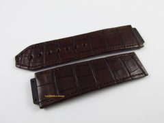 New Hublot Big Bang 25mm Brown Alligator Strap OEM Bag