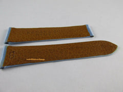 New Bedat & Co. 19mm Blue Silk Leather Strap OEM Short Size