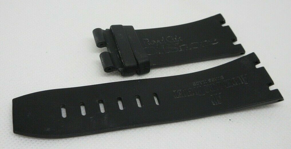 Audemars Piguet Royal Oak Offshore 28mm Black Rubber Strap OEM Genuine