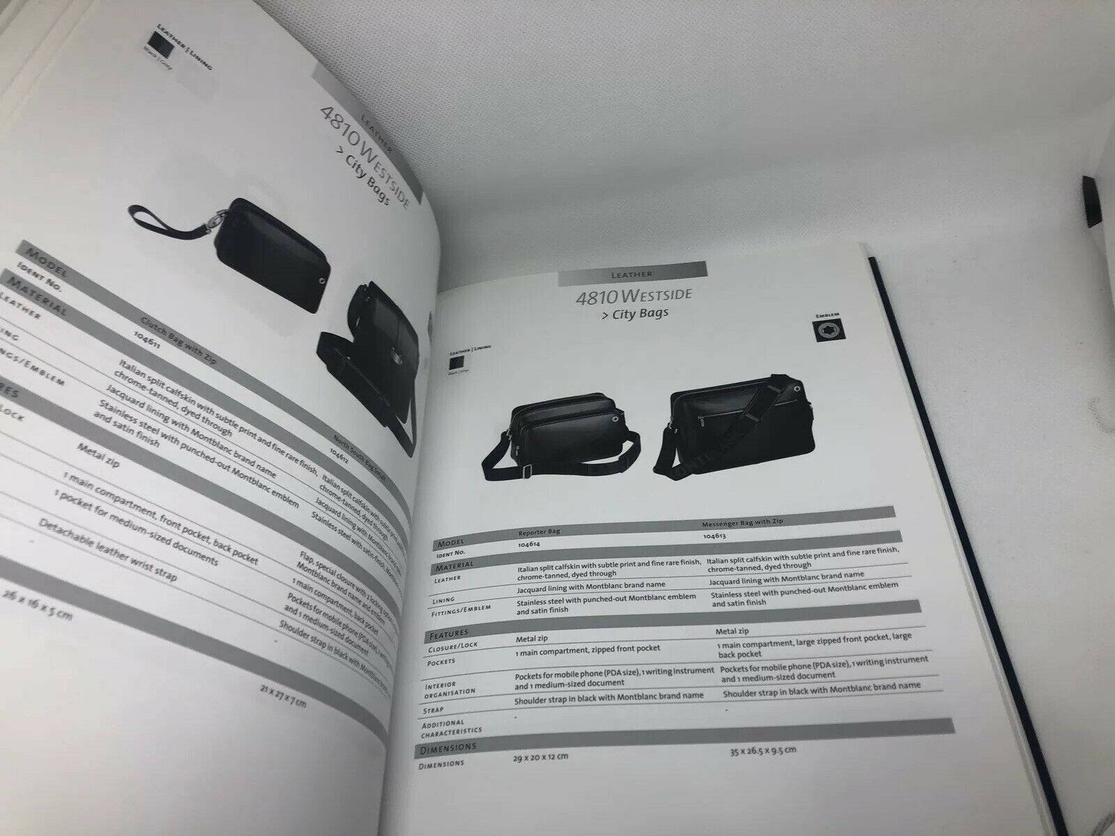 Montblanc Leather Book Hardcover Guide Catalog 2013 2014