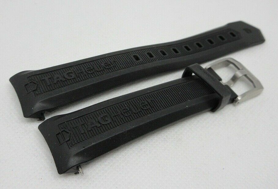 Tag Heuer 21mm Black Rubber Strap Stainless Steel Buckle OEM Genuine