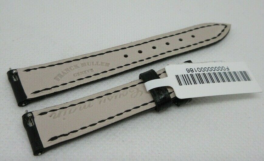 New Franck Muller 14mm Black Alligator Strap OEM Genuine Small Short Size