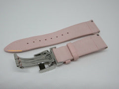 New Jacob & Co. 20mm Pink Poly Rubber Strap Deployant Buckle Stainless Steel