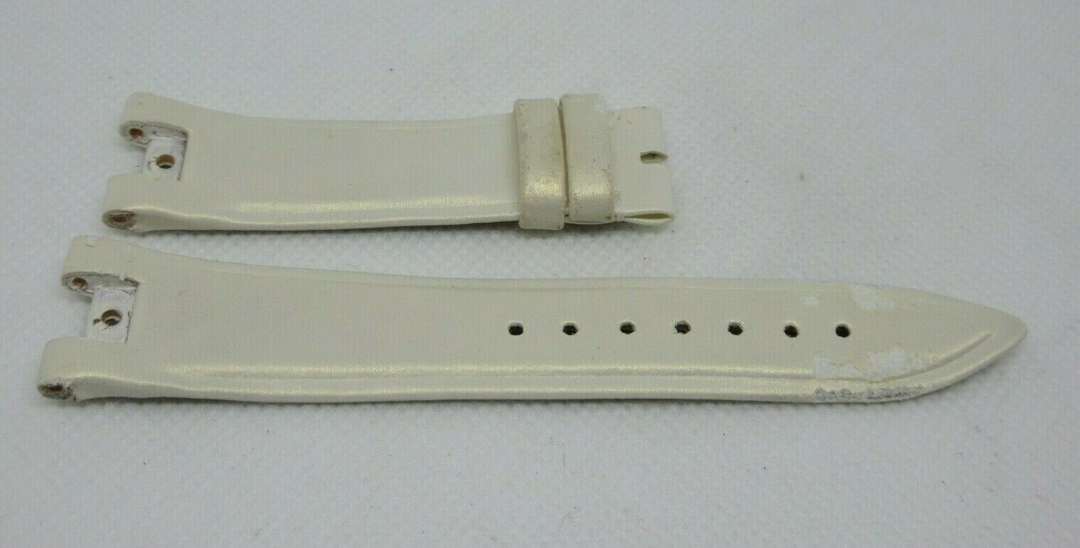 New Ulysse Nardin Strap Satin Leather 18mm OEM Genuine Beige Tan Fabric