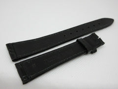 New Concord 18mm Black Alligator Strap OEM