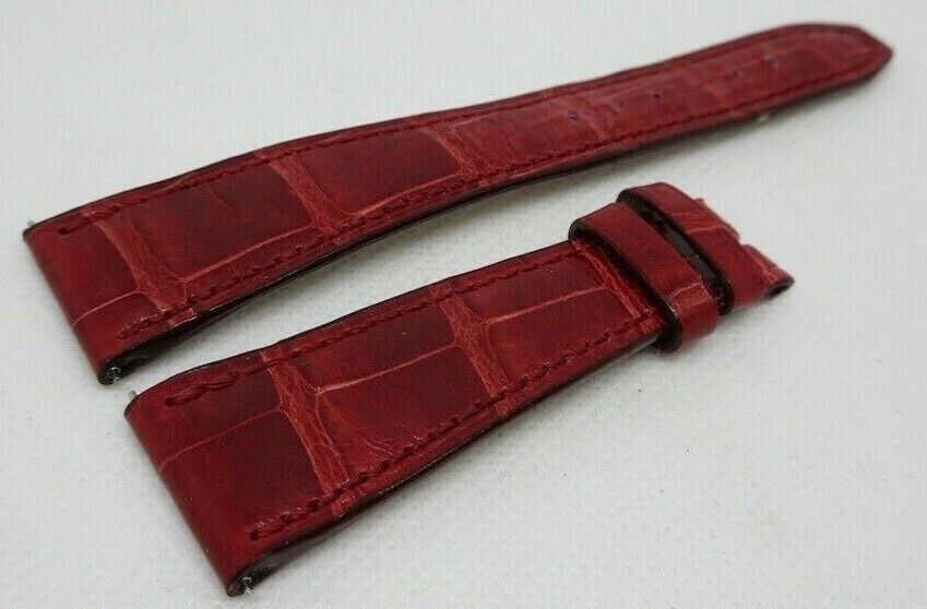 Pierre Kunz 20mm Red Alligator Strap OEM