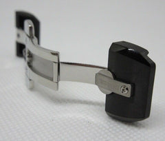 New Cvstos 18mm Stainless Steel Black Ceramic Deployant Buckle OEM