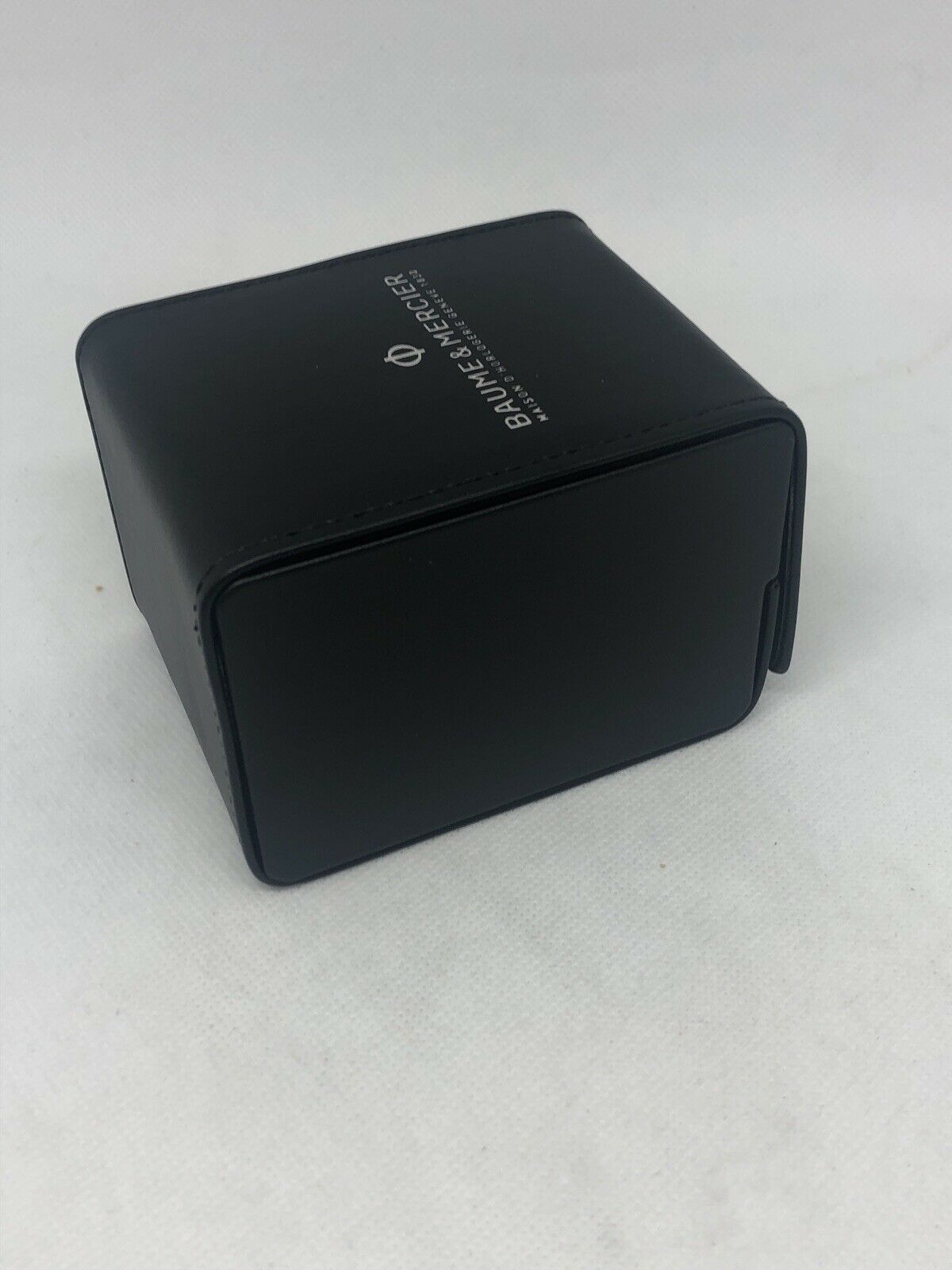 New Baume Mercier Watch Travel Case Black Leather OEM Genuine