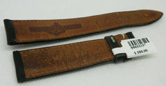 New Ulysse Nardin Black Leather Strap 19mm OEM Genuine