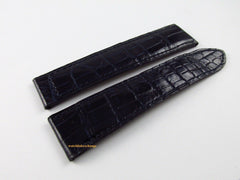 Cartier 20mm Navy Blue Alligator Strap OEM Bag