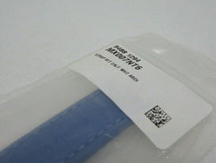 New Baume Mercier 14mm White Blue Leather Strap Stainless Steel Buckle OEM