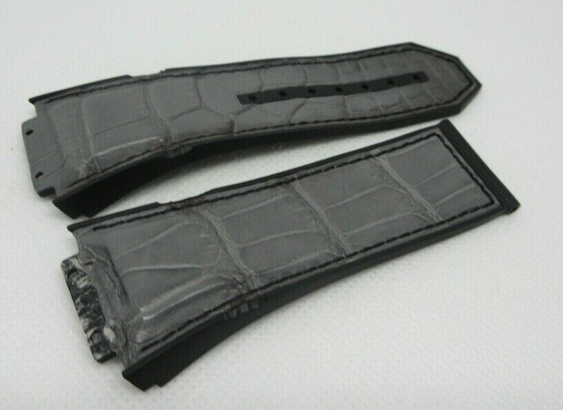 Hublot Spirit of Big Bang Grey Alligator Rubber Strap OEM Genuine
