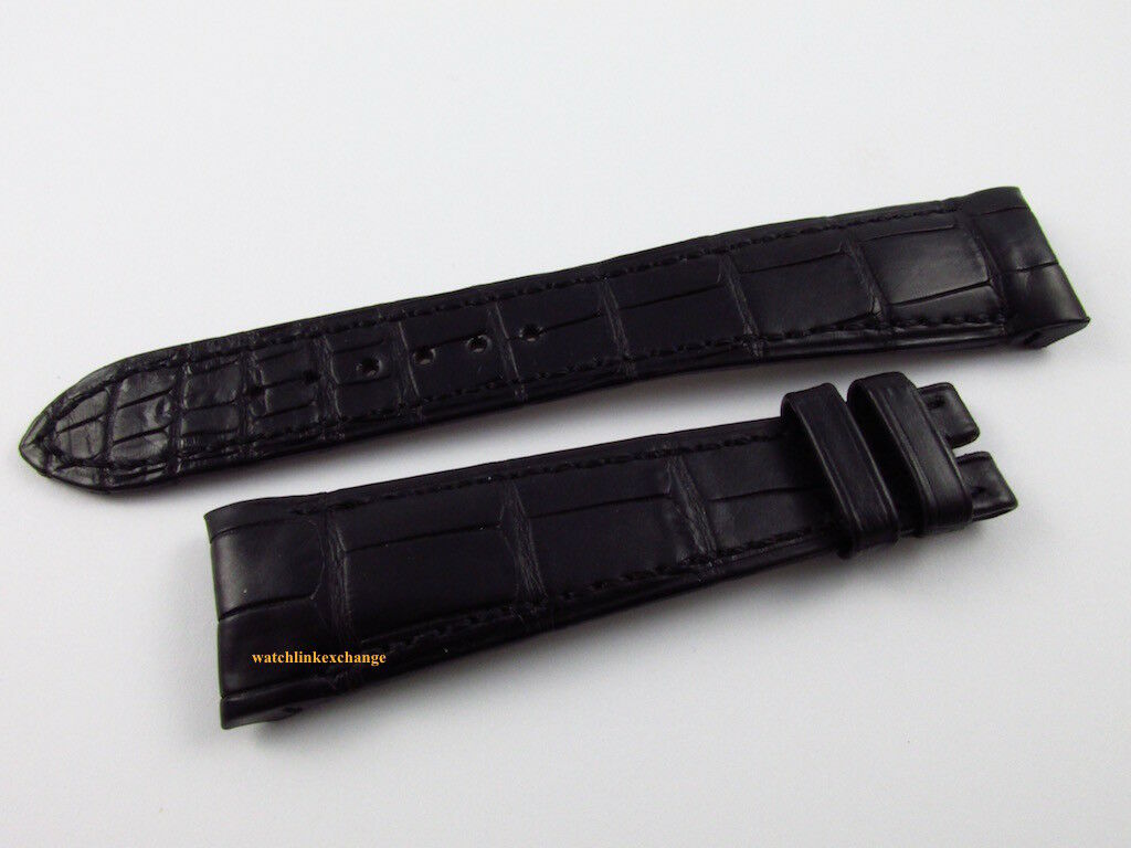 New Harry Winston 21mm Black Alligator Strap OEM