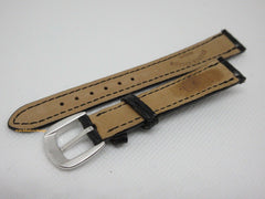 Franck Muller Diamond Stainless Steel Buckle 14mm Black Alligator Strap