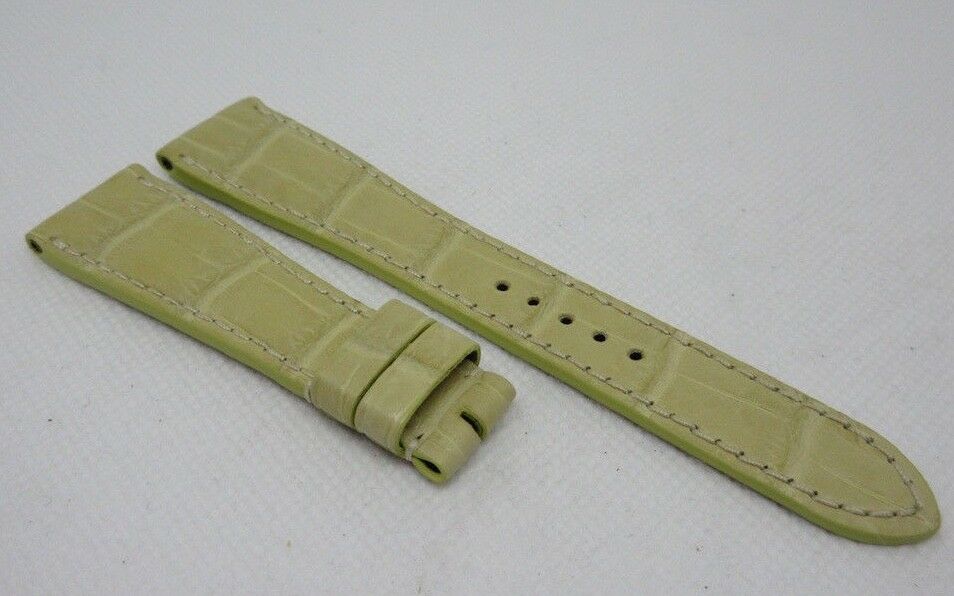 New Roger Dubuis M28 Yellow Alligator Strap 19mm