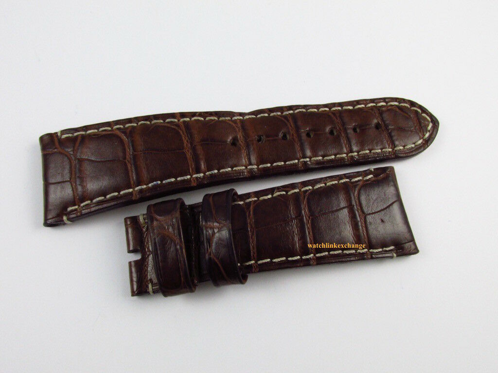 Panerai 25mm Dark Brown Alligator Strap OEM 42mm Radiomir