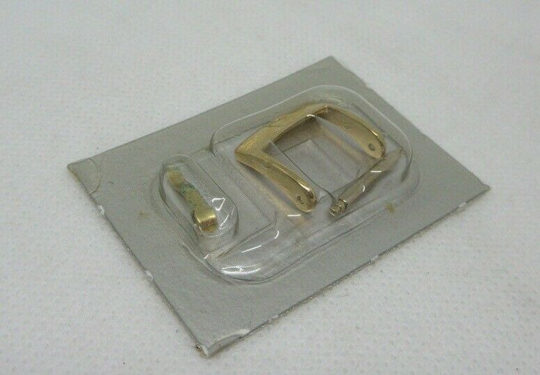 New Omega 14mm Yellow Gold Plated Stainless Steel Buckle OEM Genuine 9451-1401