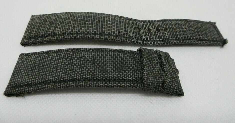 Audemars Piguet Leather Strap 25mm Grey Green Canvas OEM Genuine