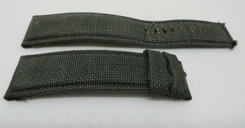 Audemars Piguet Leather Strap 25mm Grey Green Canvas OEM Genuine