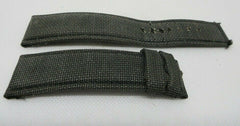 Audemars Piguet Leather Strap 25mm Grey Green Canvas OEM Genuine