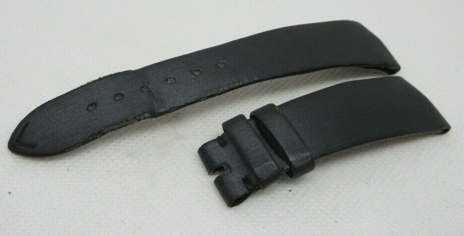 Audemars Piguet 20mm Satin Leather Strap Black OEM Genuine Fabric