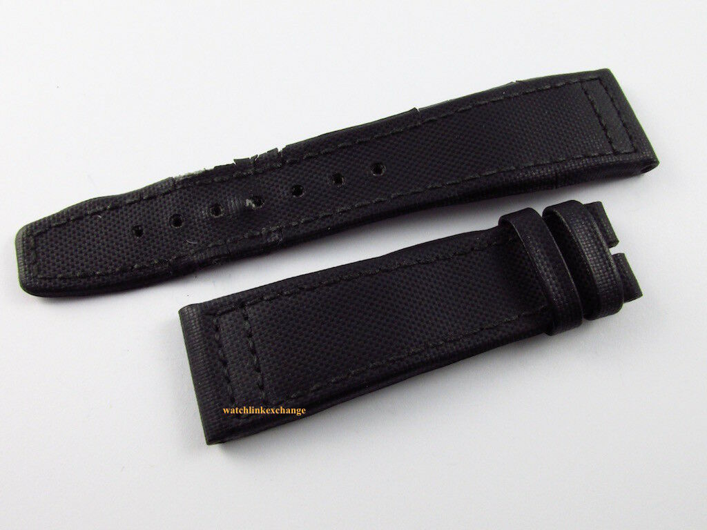 IWC Top Gun Pilot 22mm Black Kevlar Leather Strap