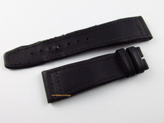 IWC Top Gun Pilot 22mm Black Kevlar Leather Strap