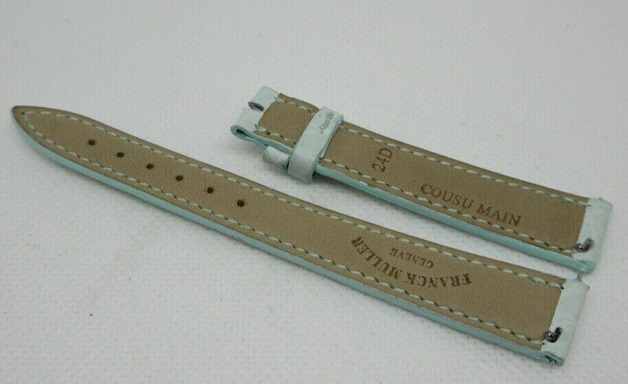 New Franck Muller 14mm Light Blue Alligator Strap OEM Genuine
