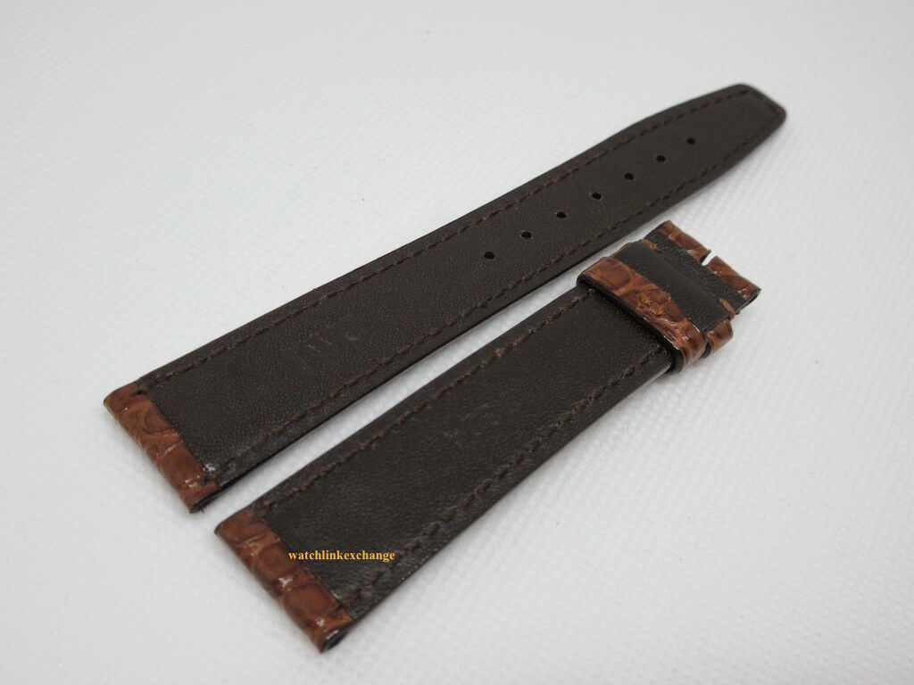 New IWC 18mm Brown Alligator Strap OEM