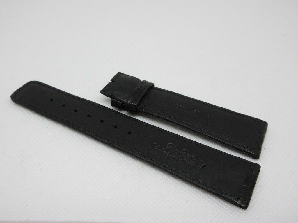 New Dubey Schaldenbrand 20mm Black Alligator Strap