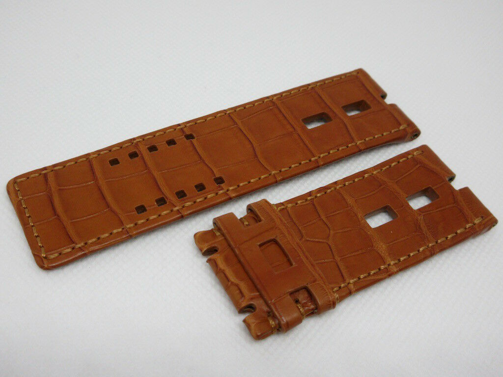 New Roger Dubuis 28mm Brown Alligator Strap