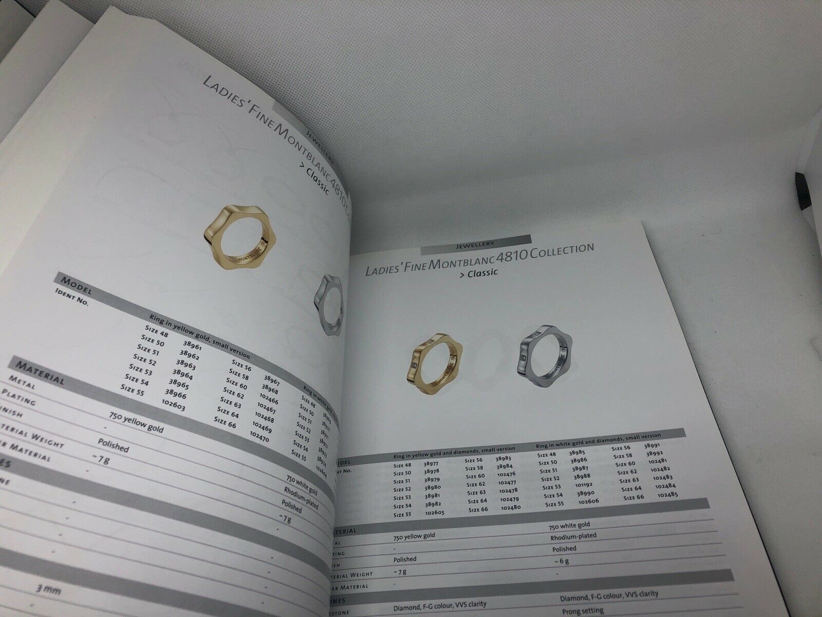 Montblanc Jewelry Collection Manual Book Guide Hardcover