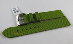 New Bedat & Co. 16mm Green Silk Grosgrain Strap Stainless Steel Buckle OEM