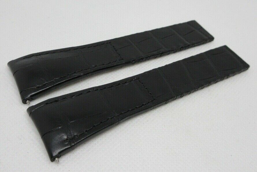 New Roger Dubuis 25mm Black Alligator Strap OEM XL Size