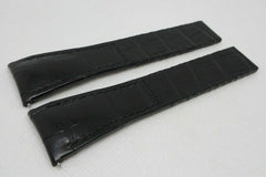 New Roger Dubuis 25mm Black Alligator Strap OEM XL Size