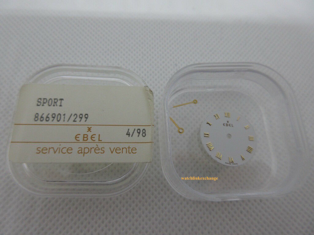New Ebel Sport White Dial Gold Numerals Hands