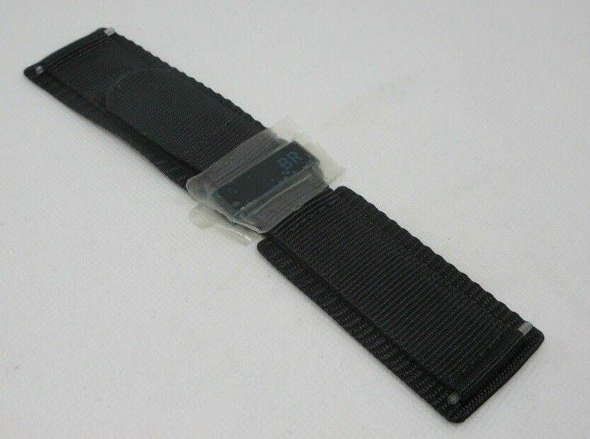 New Bell & Ross BR-01 BR-03 24mm Black Canvas Strap PVD Buckle OEM Genuine