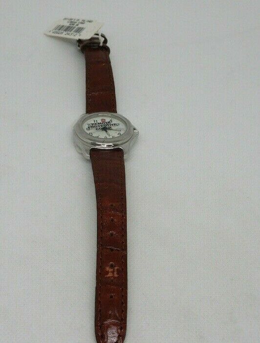 Swiss Army Officer 30mm Ladies Watch Brown Leather Strap OEM Genuine Steel