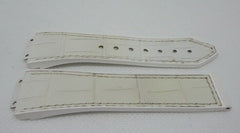 Hublot White Gummy Alligator Strap for Big Bang 38mm OEM Genuine