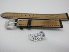 Franck Muller Diamond Stainless Steel Buckle 14mm Black Alligator Strap