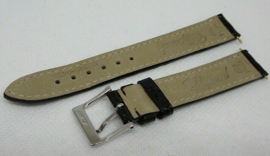 Chopard 15mm Black Alligator Strap OEM Glossy