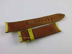 Jaeger LeCoultre 18mm Yellow Leather Strap OEM