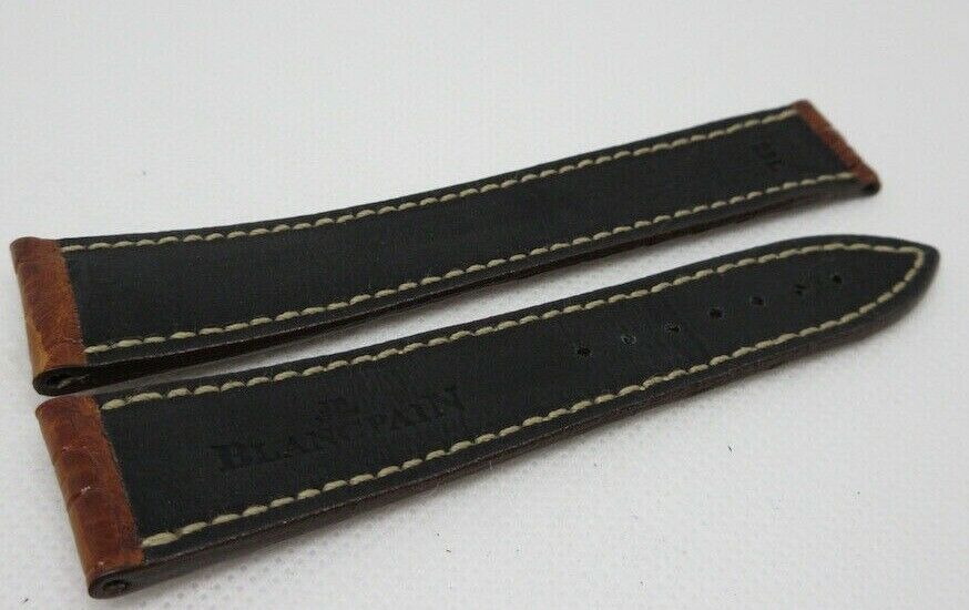 Blancpain 20mm Brown Alligator Strap OEM Genuine XL Size