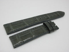 New Zenith 17mm Grey Green Alligator Strap OEM